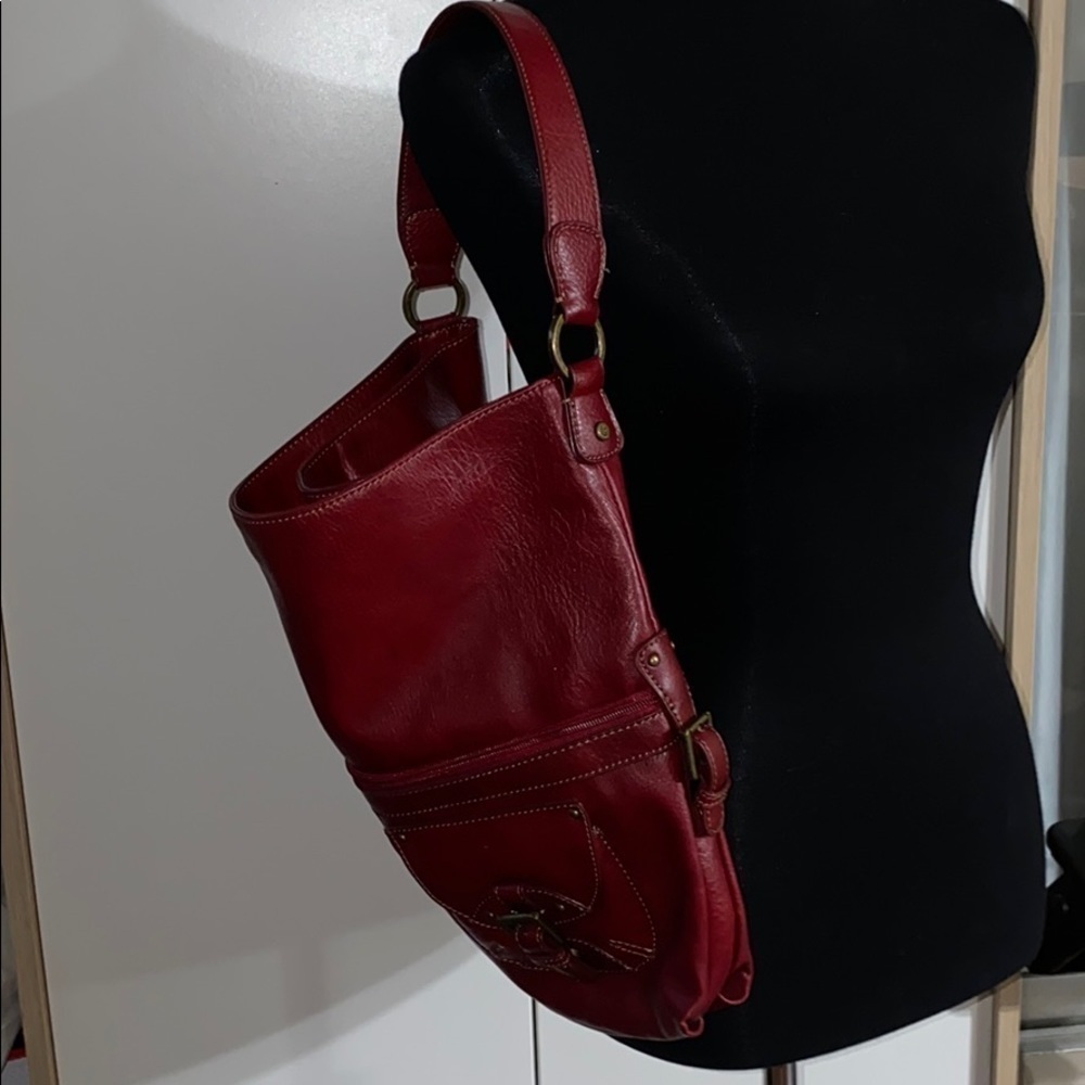 Red purse faux leather, clean and great condition - Picture 7 of 7